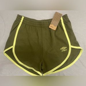 Umbro Women S Small BURNT OLIVE/ SUNNY LIME Short